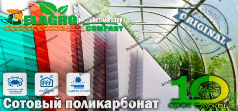 Продажа цветного и прозрачного поликарбоната - BelAgroCompany Сотовый поликарбонат в Москве и СПБ